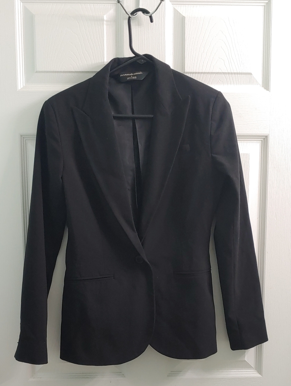 Norma Kamali Blazer Women's 6 Black Tailored Sport Coat